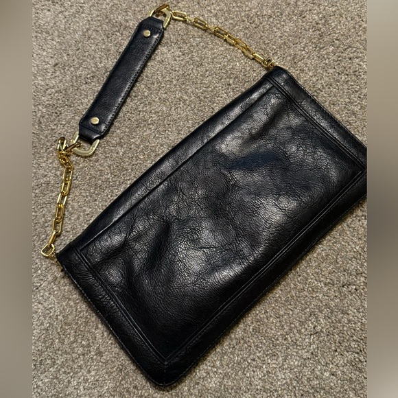 Tory Burch Vintabe Suki Reva Clutch with Gold Chain - Picture 8 of 9